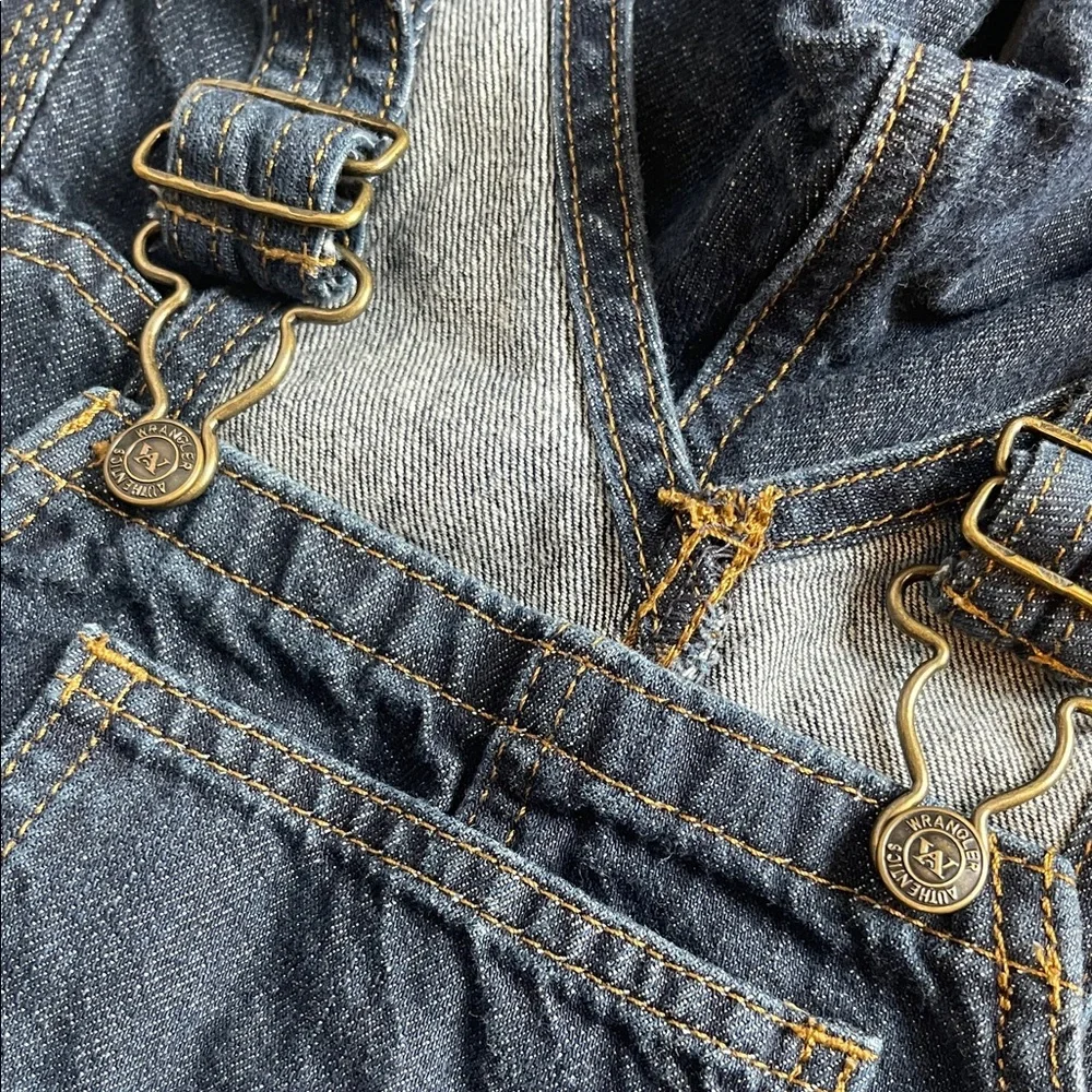 Wrangler Kids Blue Denim Overalls - Picture 3 of 4
